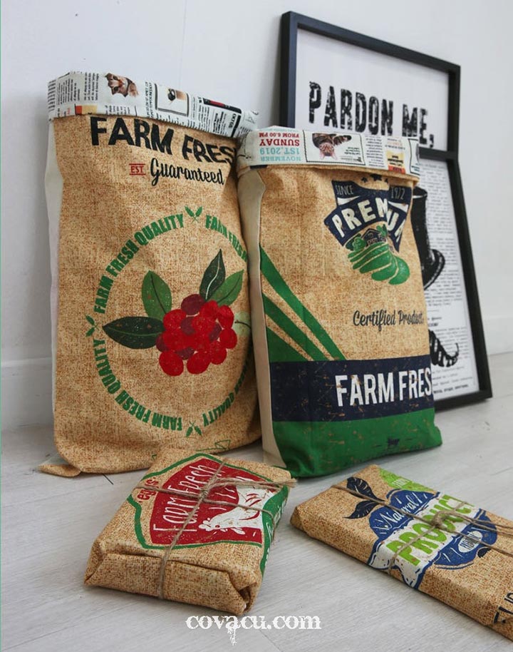 Túi được làm từ vải vintage farm