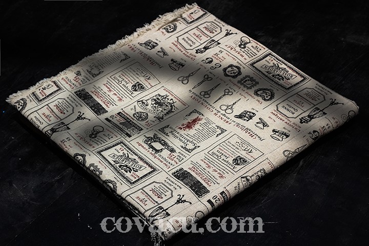 Họa tiết tờ báo mang phong cách châu Âu cao cấp;