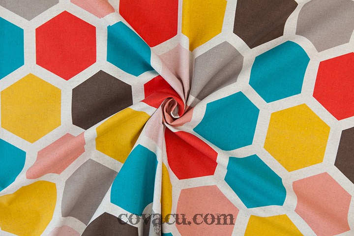 Vải Canvas Color Geo nhiều màu