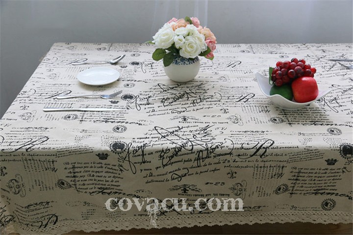 Vải canvas họa tiết vintage thích hợp làm đồ trang trí