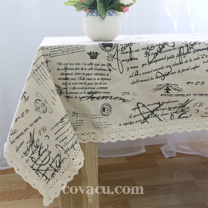 Vải canvas họa tiết vintage thích hợp làm đồ trang trí