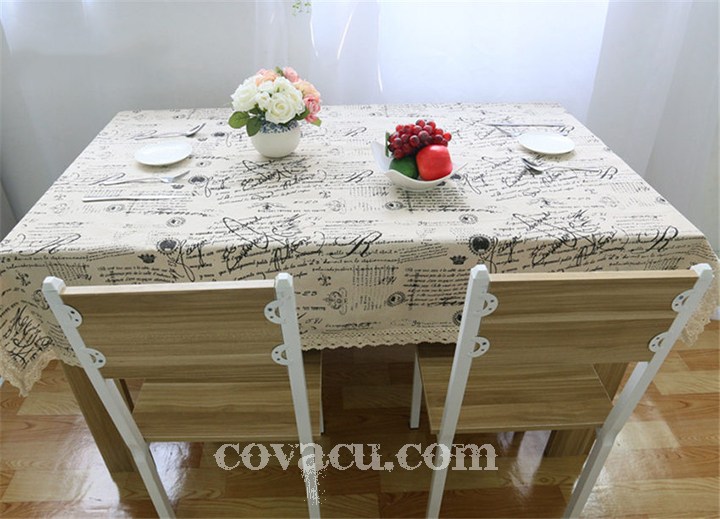 Vải canvas họa tiết vintage thích hợp làm đồ trang trí