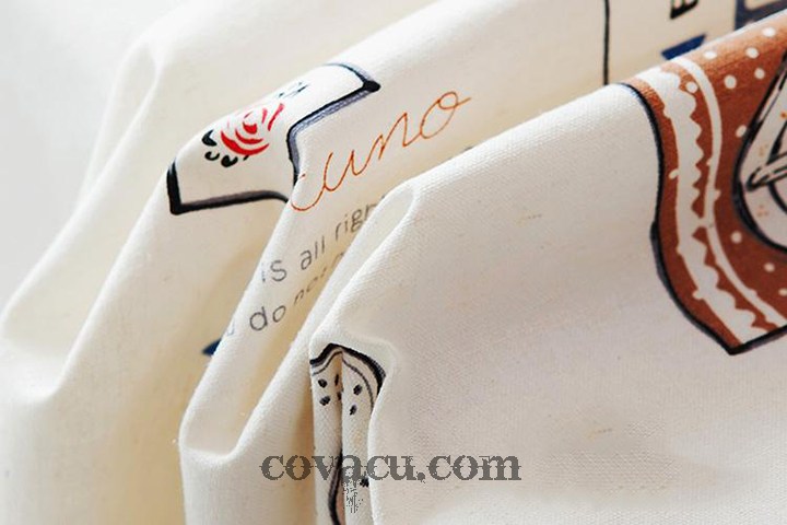 Vải Canvas làm gối ôm, may rèm cửa