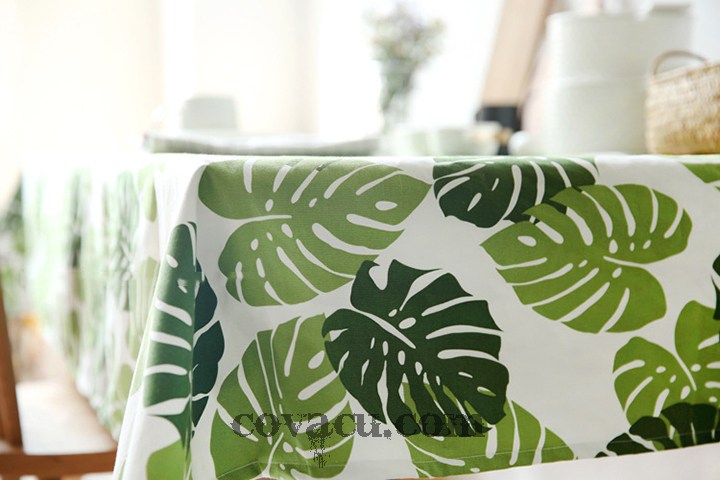 Vải Canvas Tropical Leaves