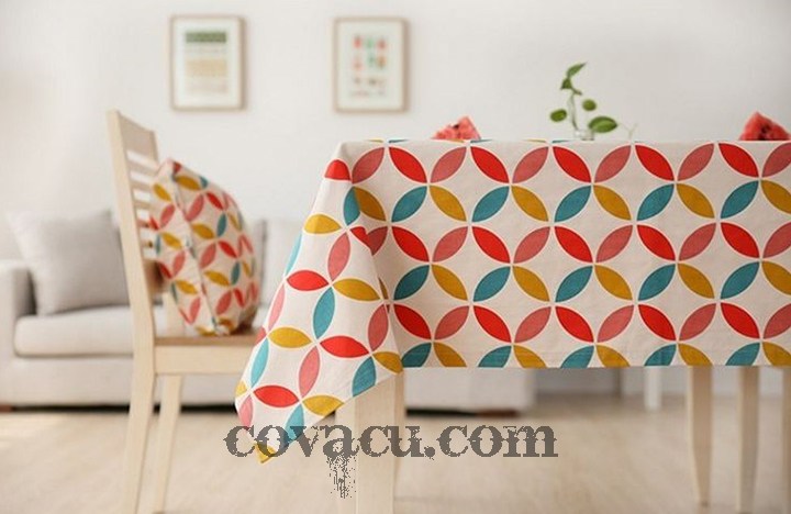 Vải Canvas Vân tròn nhiều màu