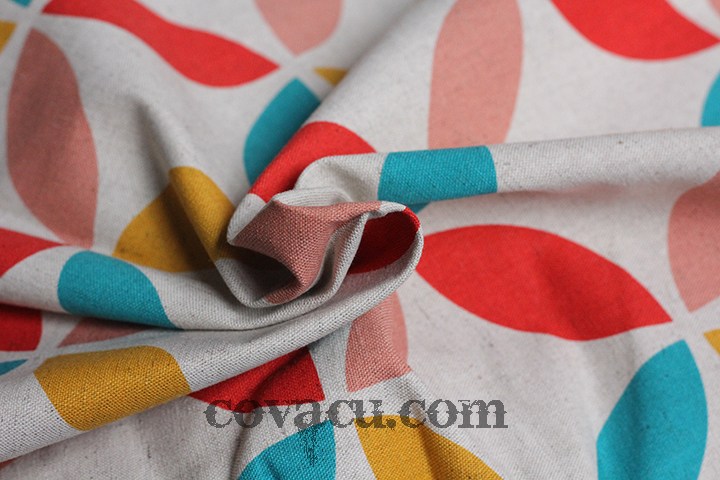 Vải Canvas Vân tròn nhiều màu