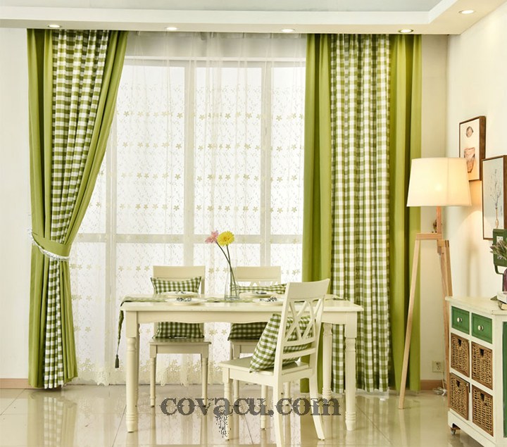 Vải Canvas xanh lá Pastel