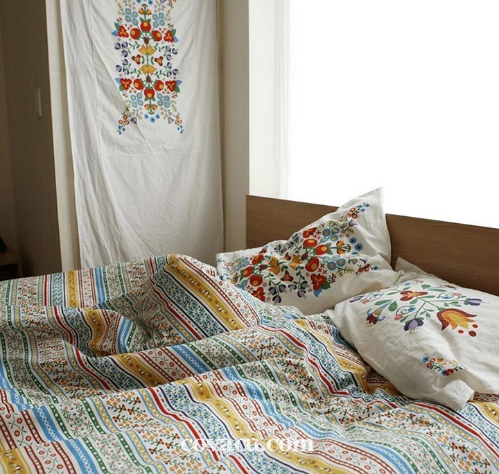 vải hungarian dùng làm may gối, may ga giường