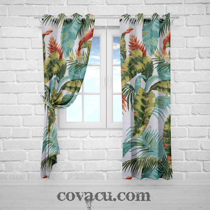 vải tropical lá cam