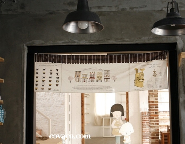 Vải trang trí quán cafe
