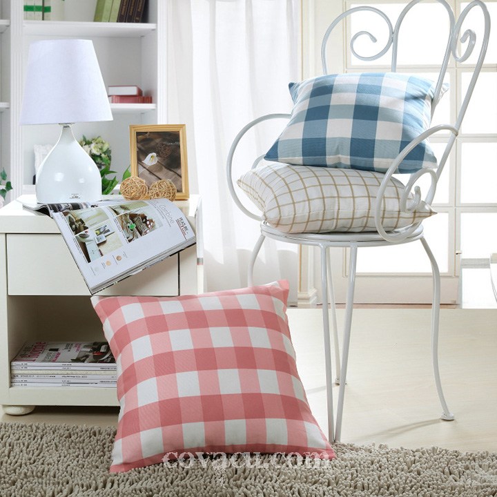 Vải canvas caro Hồng pastel xinh xắn