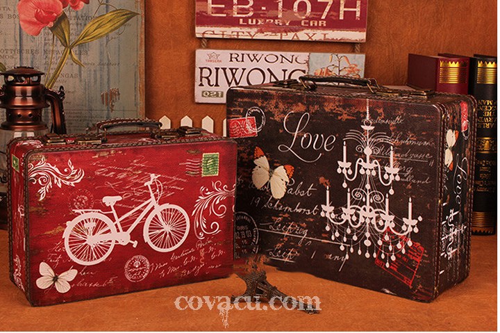 Vali đẹp cổ điển Vintage xe đạp, Love