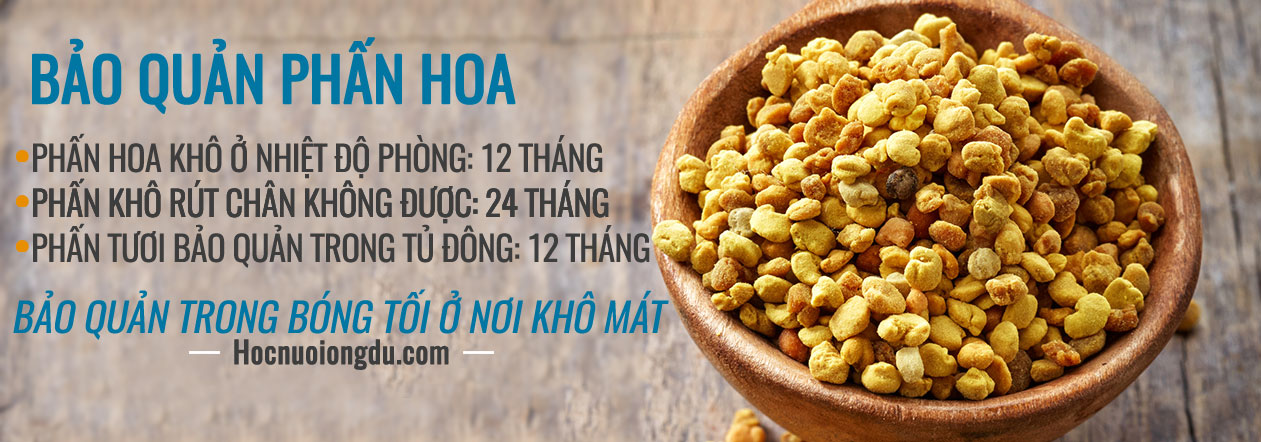 Cách bảo quản phấn hoa