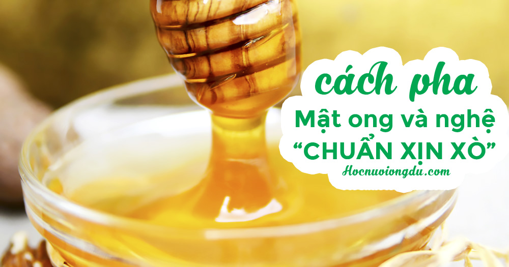 cách pha nghệ với mật ong