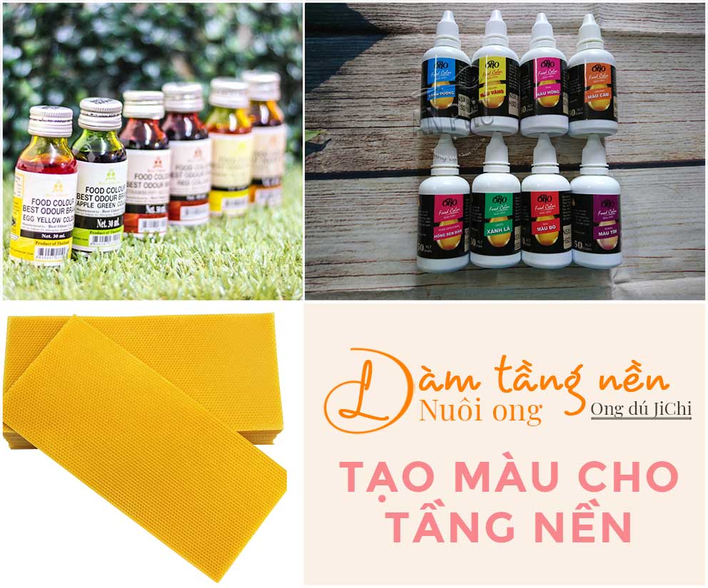 Chân tầng ong mật bằng nhựa tạo màu cho chân tầng ong