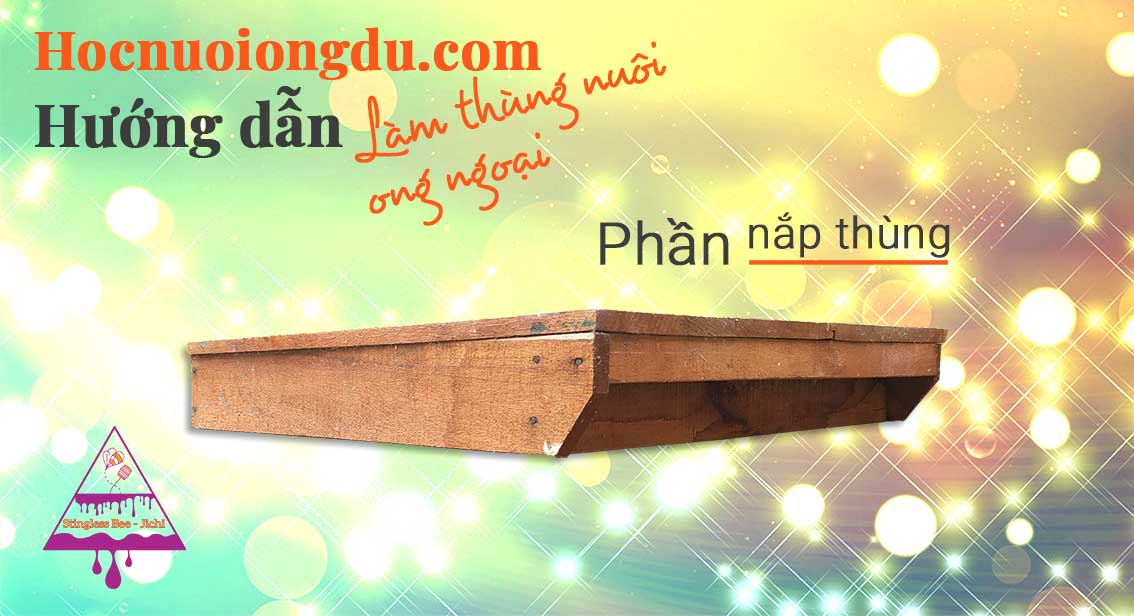 Hướng dẫn làm thùng nuôi ong ý bằng hình ảnh với nắp thùng ong