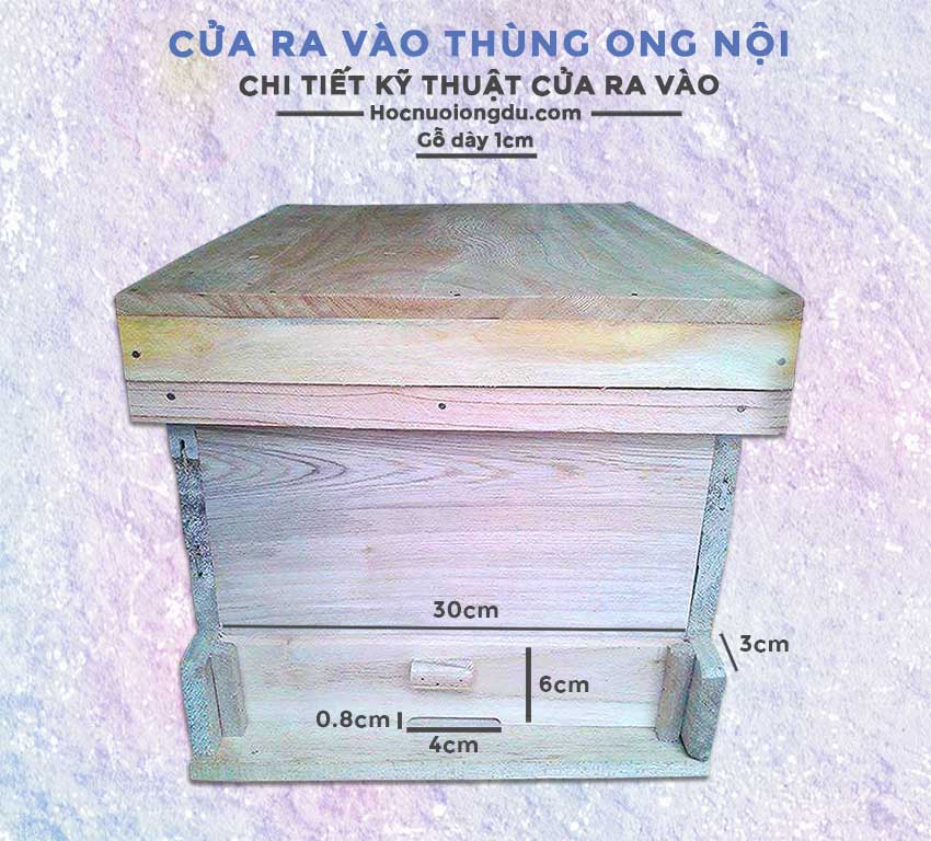 Kỹ thuật đóng thùng ong nội và báo giá thùng nuôi ong