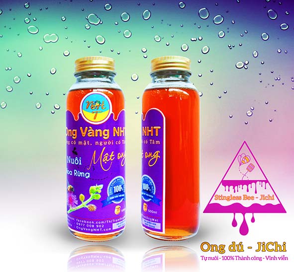 hai chai mật ong hoa rừng 300ml