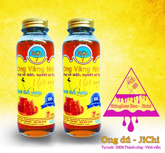 Mật ong hoa nhãn nguyên chất 300 ml - hocnuoiongdu.com