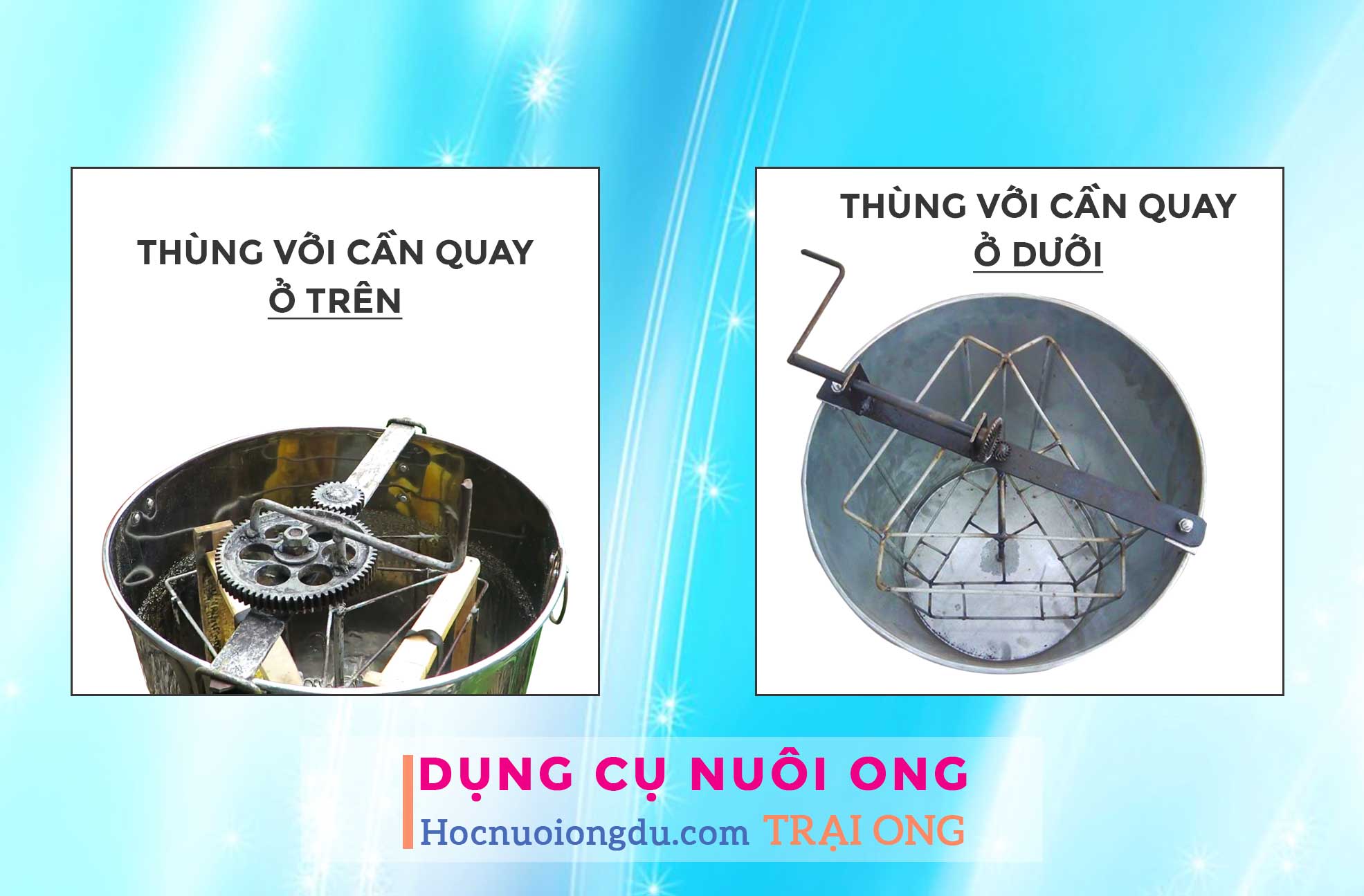 Mua thùng quay mật ong ở đâu, các loại thùng quay mật