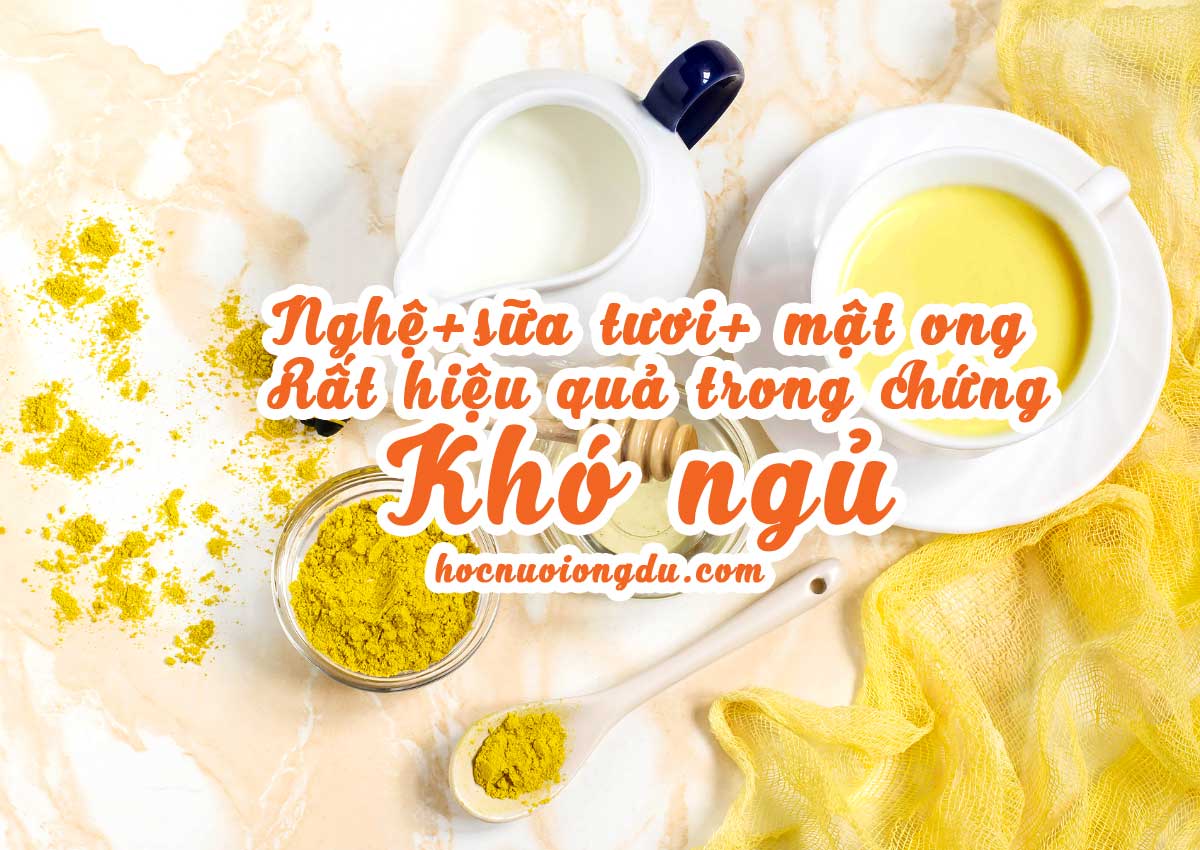 sữa nghệ mật ong giúp ngủ ngon