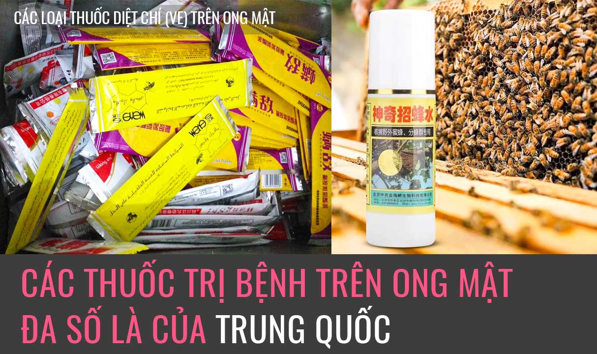 Thuốc chữa bệnh chí ở ong mật, vật tư nuôi ong