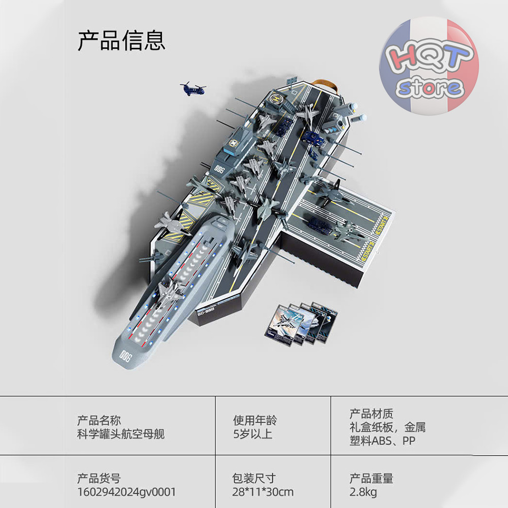 Đồ chơi Tàu Sân Bay Aircraft Carrier Thunderbolt Sciene Can SC-006