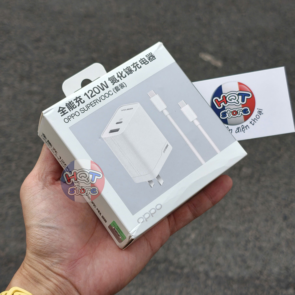 Bộ củ cáp sạc nhanh OPPO SuperVOOC 100W 120W GaN chính hãng