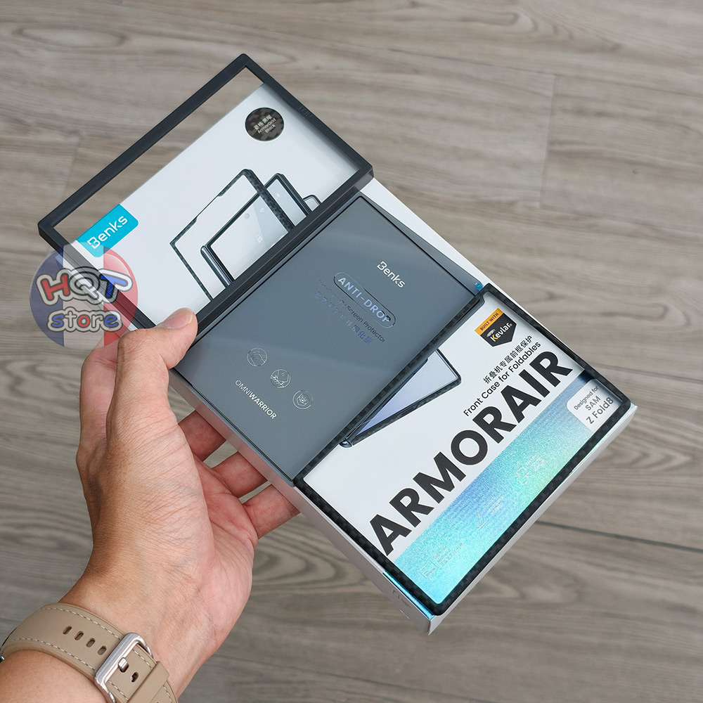 Combo kính ốp carbon ArmorGrid Air Hinge Case cho Z Fold 8