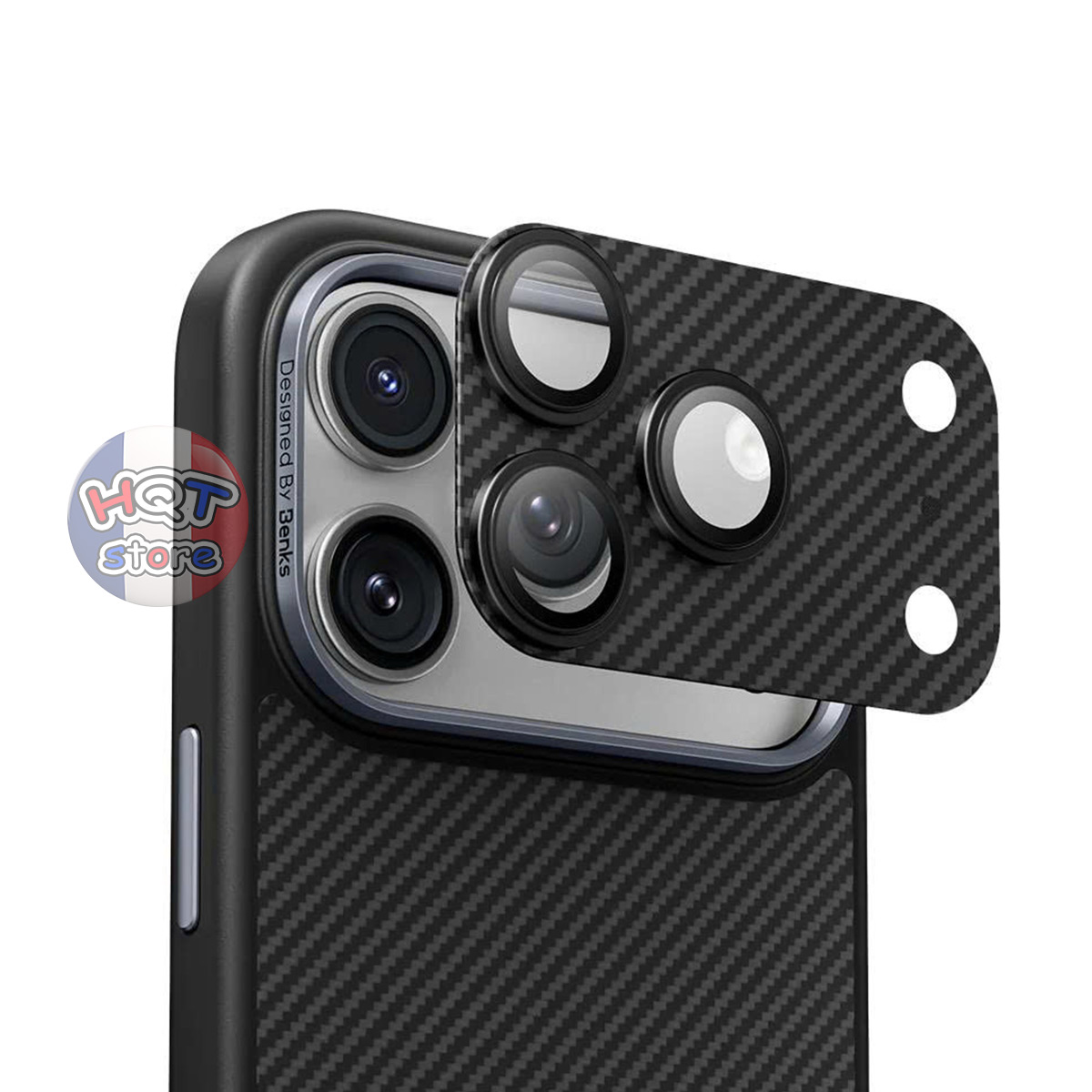 Dán Camera Kevlar Benks ArmorWarrior Lens Protector iPhone 17 Pro Max