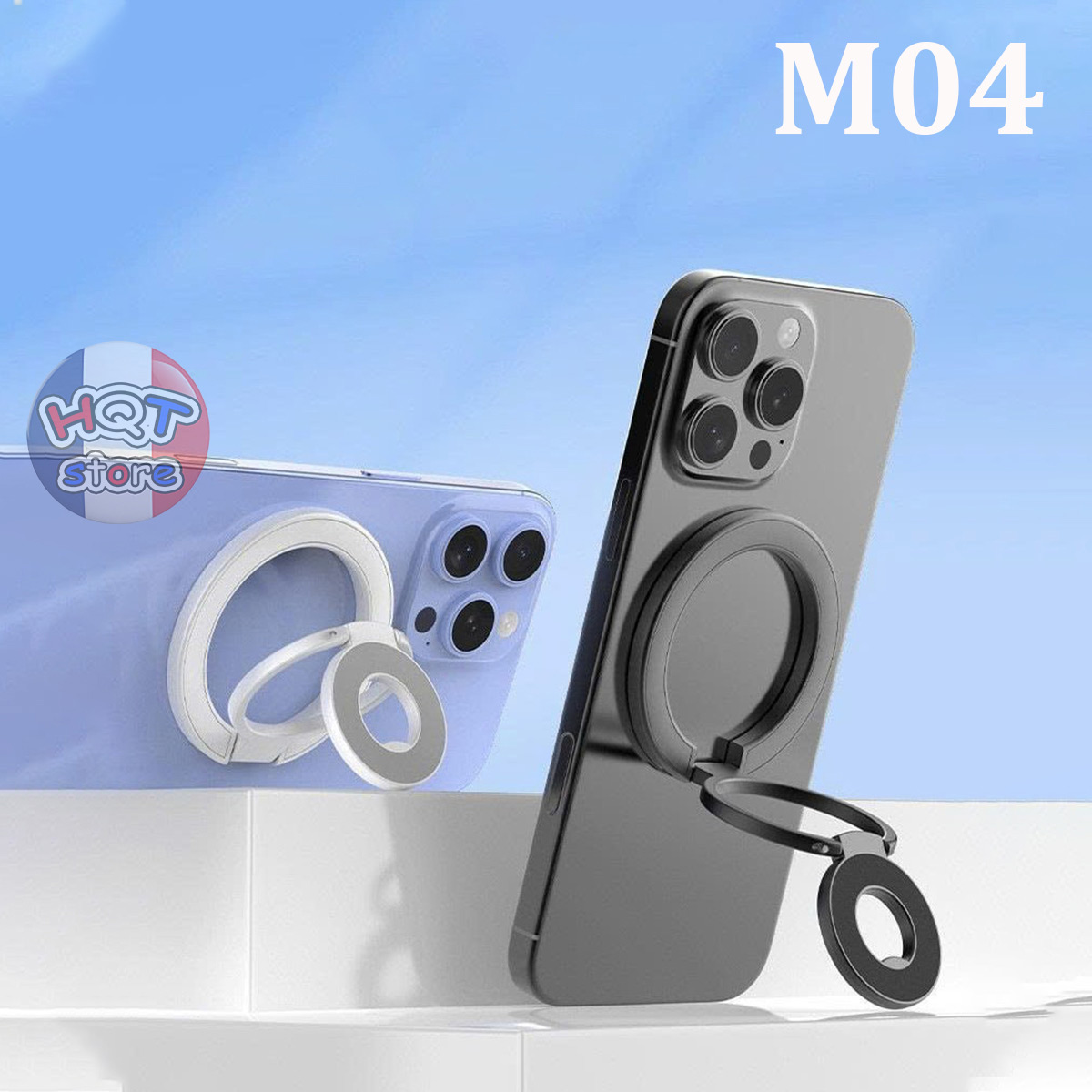 Giá Đỡ Nam Châm 2 Mặt Magnetic Ring Holder M04 Xoay 360 Độ