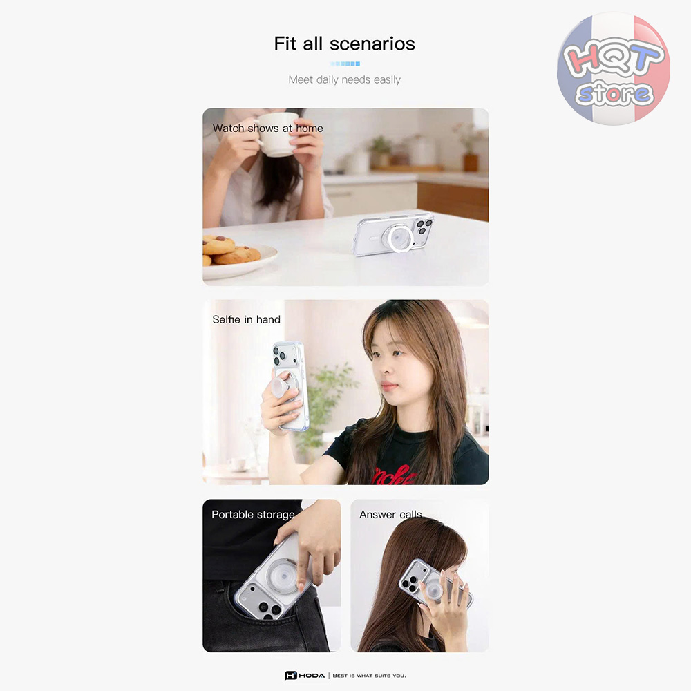 Giá đỡ nâm châm HODA POP Magnetic Grip Stand 2in1