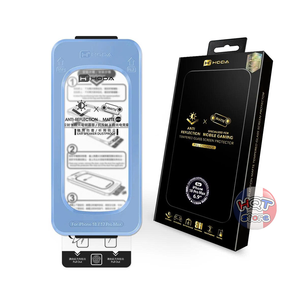 Kính chói nhám HODA 2.5D 2in1 AR Matte IPhone 18 Pro Max Pro
