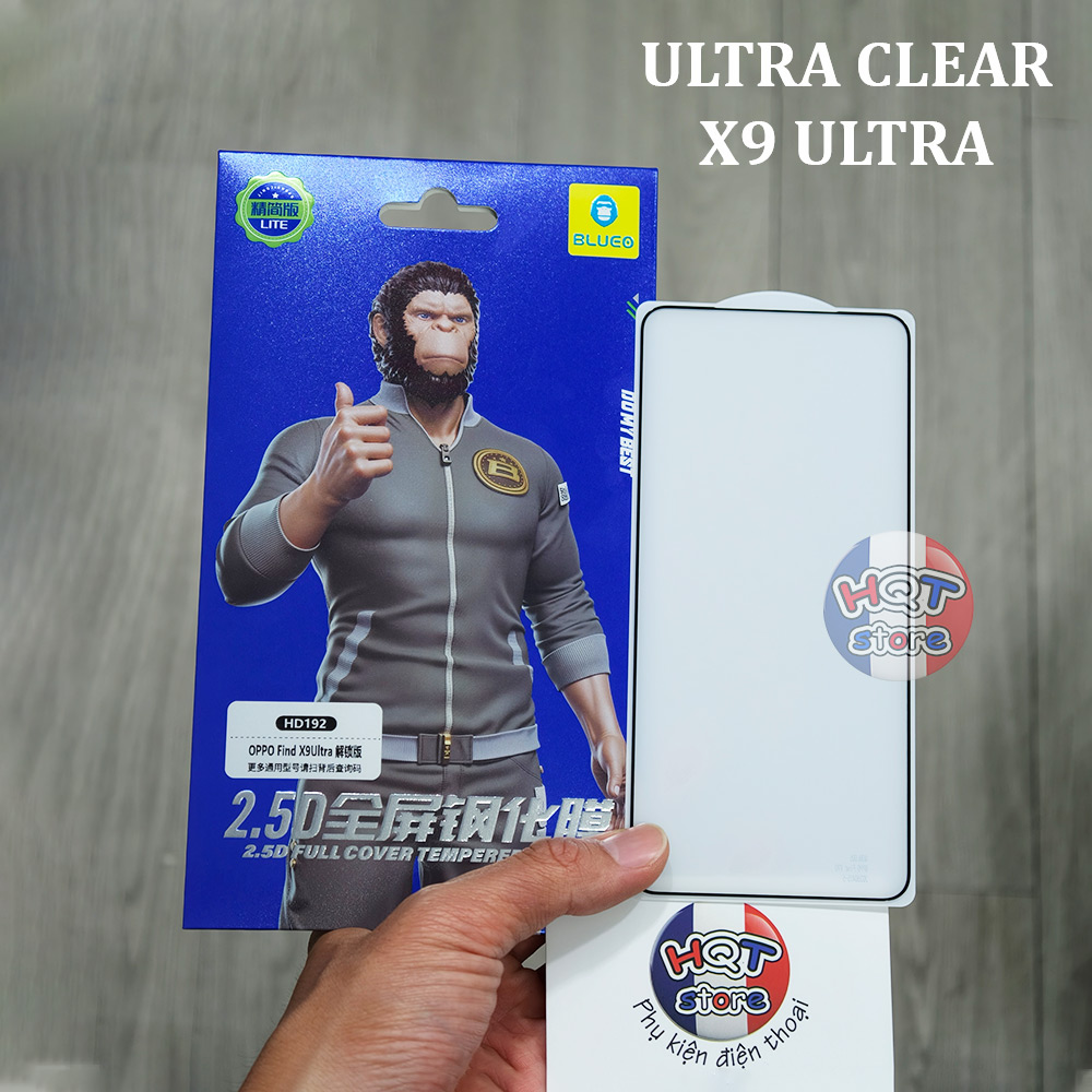 Kính cường lực trong BlueO Ultra Clear OPPO X9 Ultra