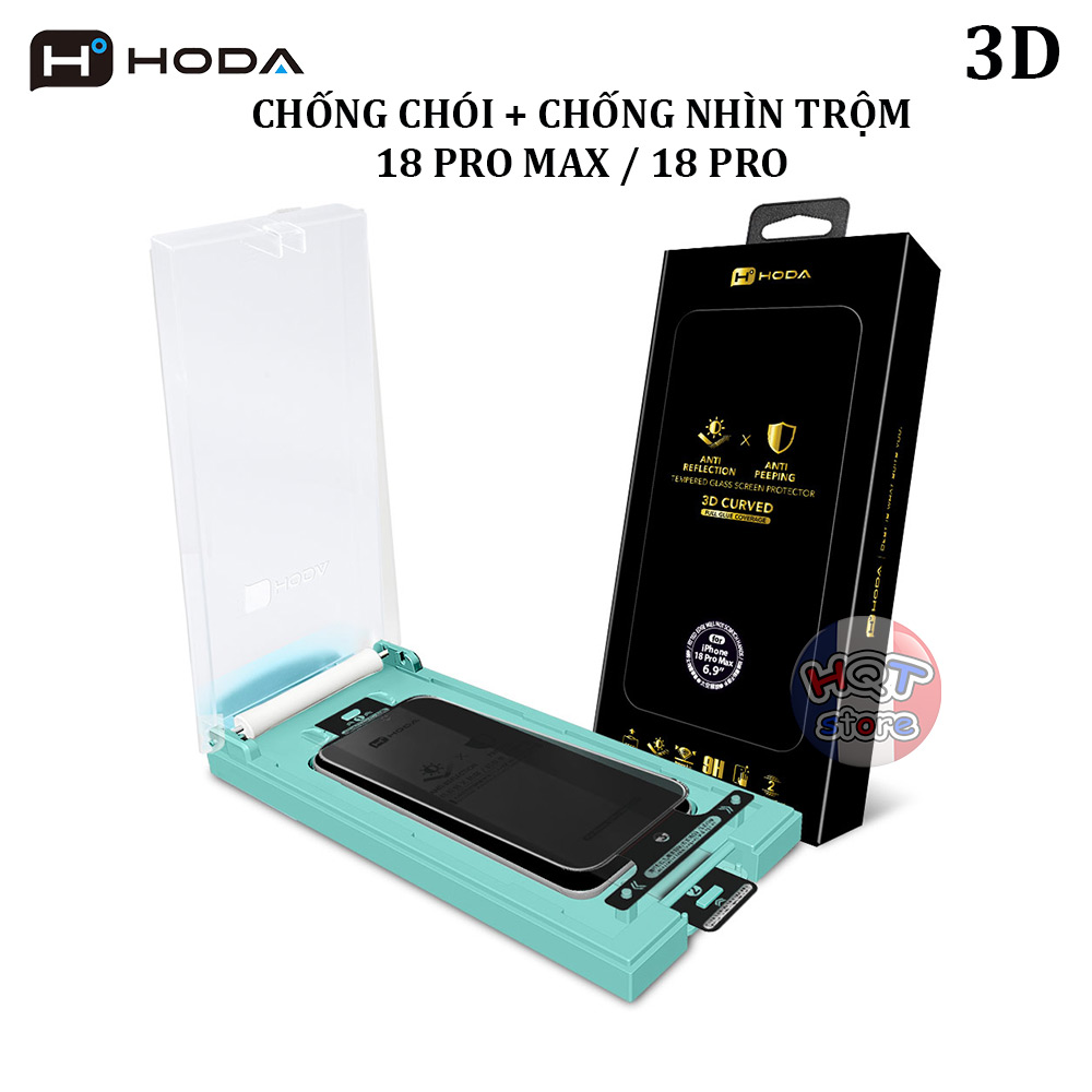 Kính HODA 3D 2in1 ANTI-PEEPING + AR IPhone 18 Pro Max / 18
