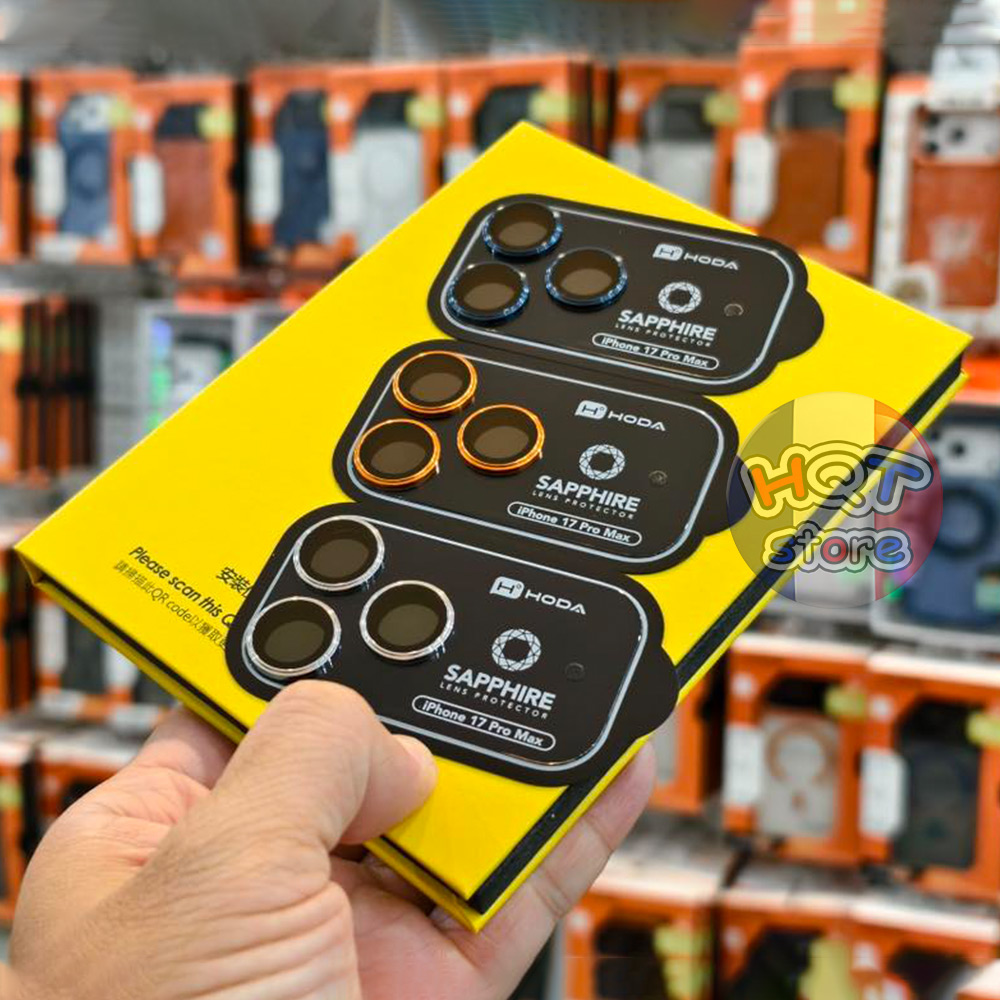 Kính Lens Camera Hoda Sapphire Glass Base iPhone 17 Pro Max