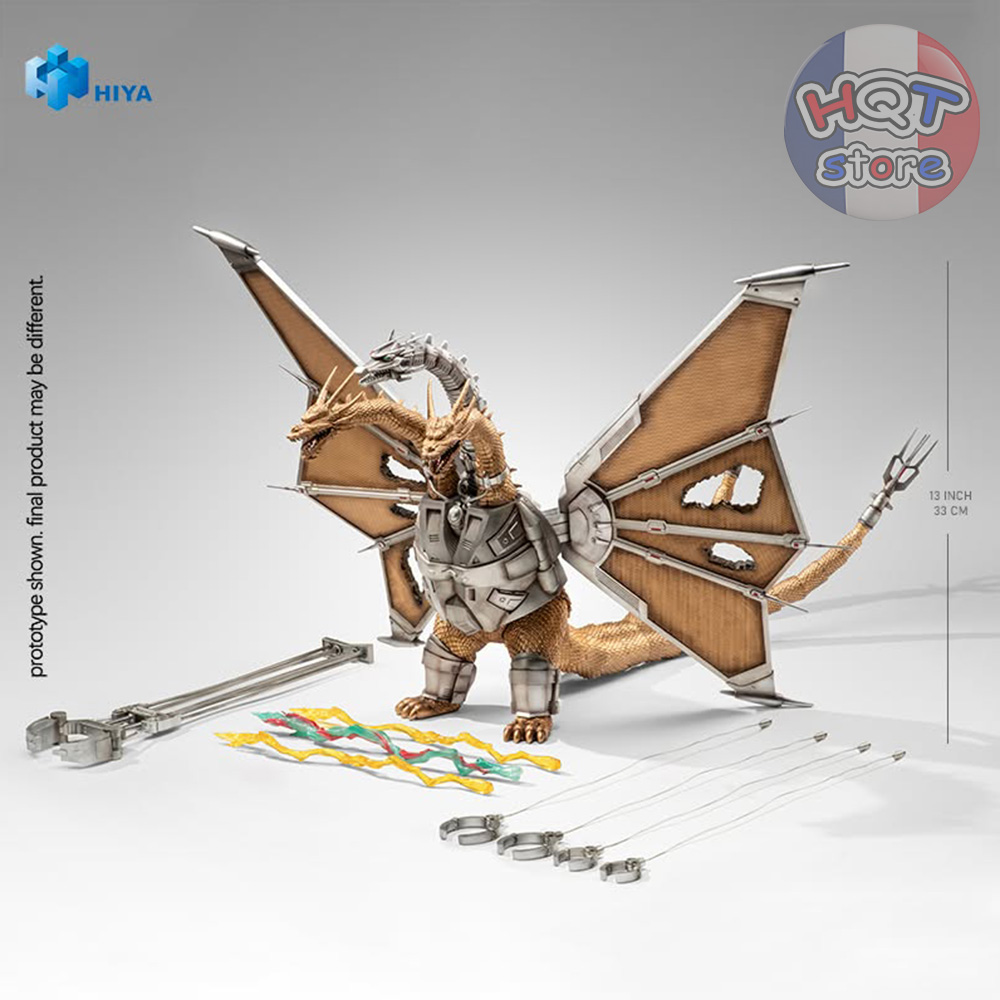 Mô hình Battle Damaged Mecha King Ghidorah 1991 HIYA TOYS