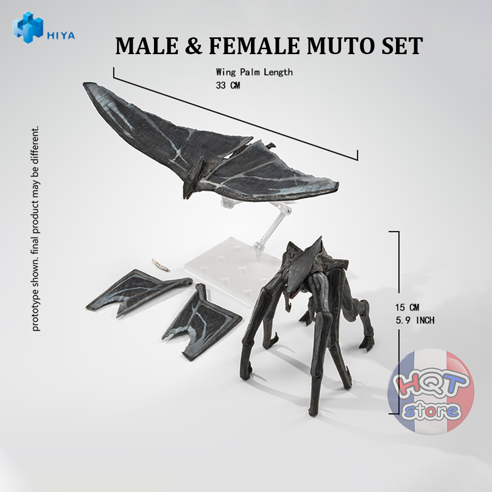 Mô hình Male & Female Muto Set Hiya Toys Godzilla 2014