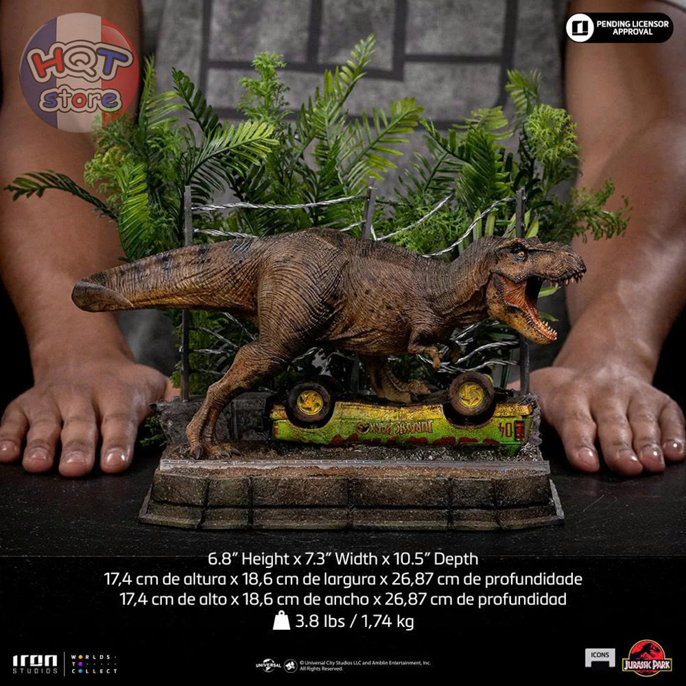 Mô hình T-Rex Breakout Set A Jurassic Park Iron Studios