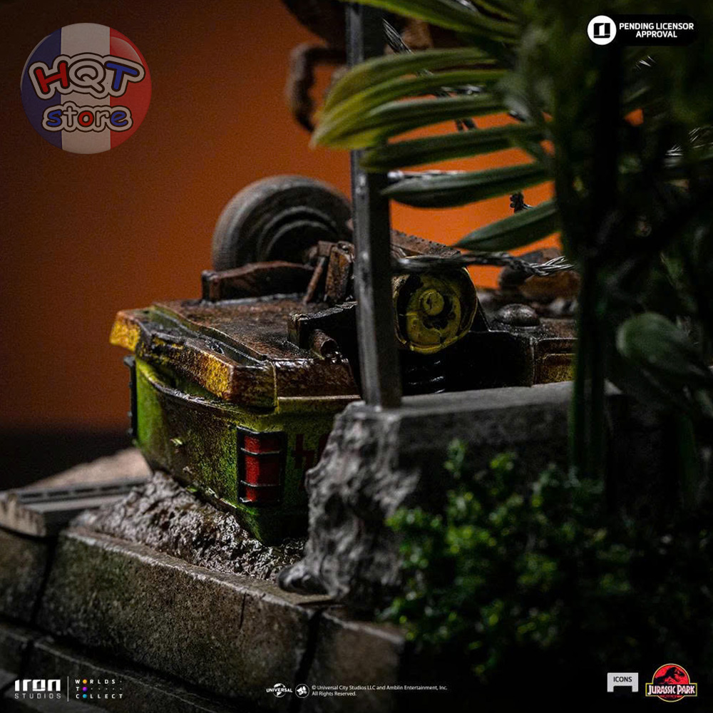Mô hình T-Rex Breakout Set A Jurassic Park Iron Studios