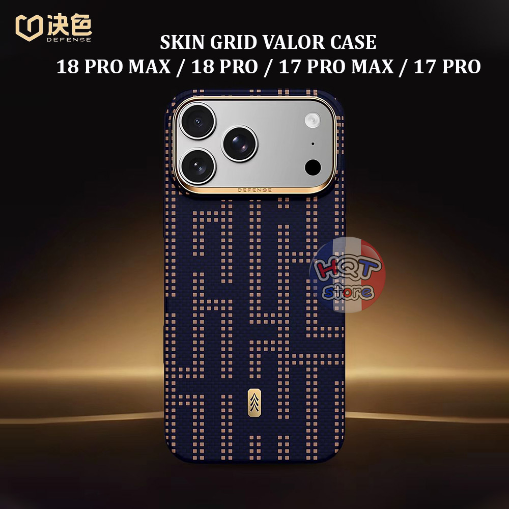 Ốp Aramid Defense Skin Grid Valor Case iPhone 18 Pro Max / 17