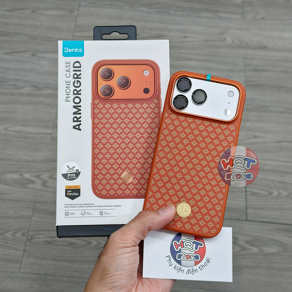 Ốp Benks Fortune Orange ArmorPro iPhone 17 Pro Max / 17 Pro