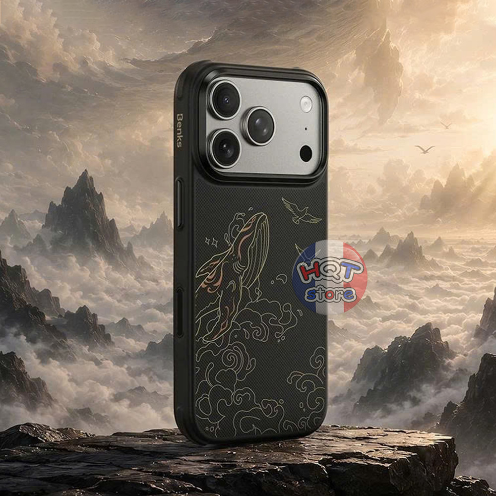 Ốp carbon Benks ArmorLite S9 Case iPhone 18 Pro Max / 17 Pro Max