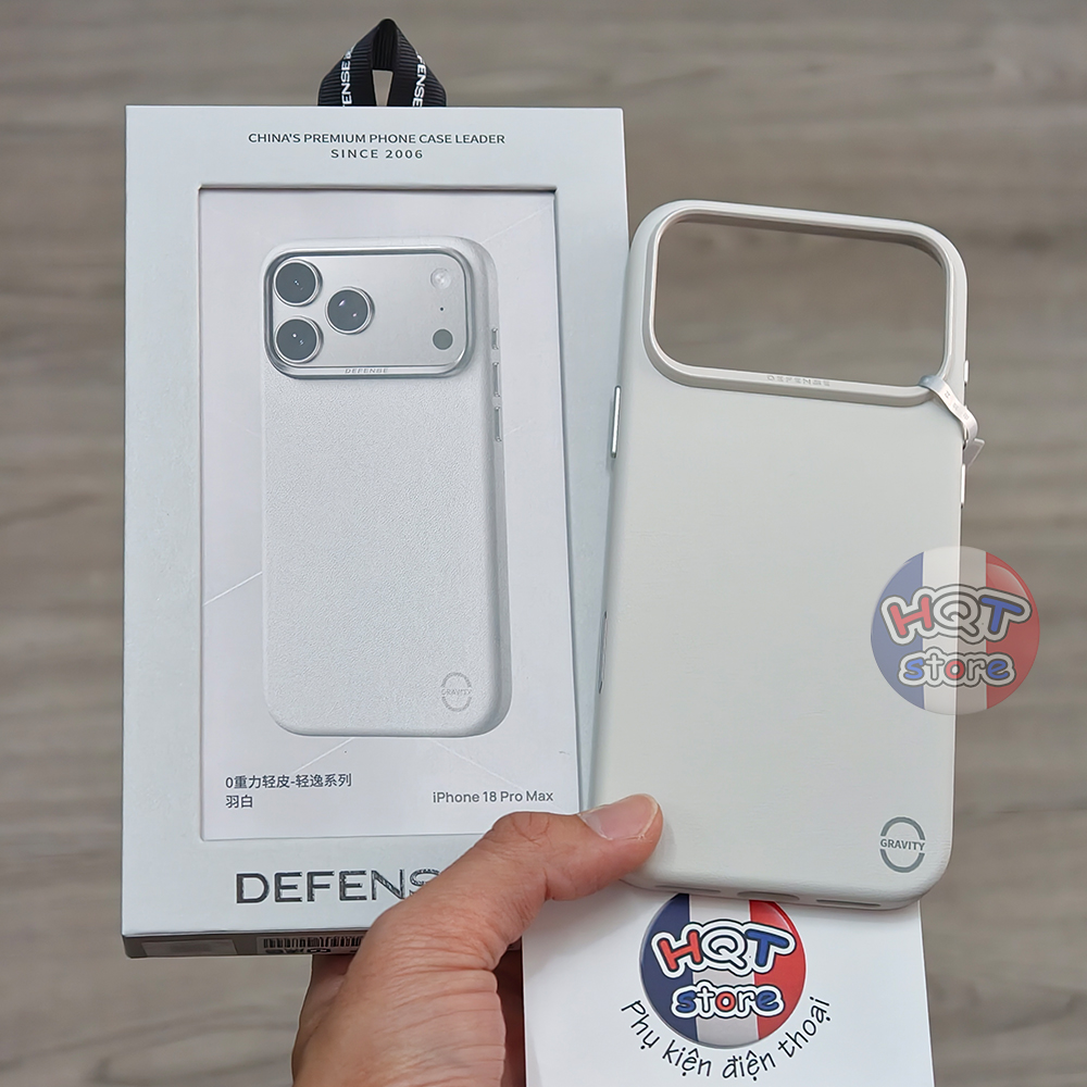 Ốp da Defense Zero-G Air Leather Case iPhone 18 Pro Max / 17