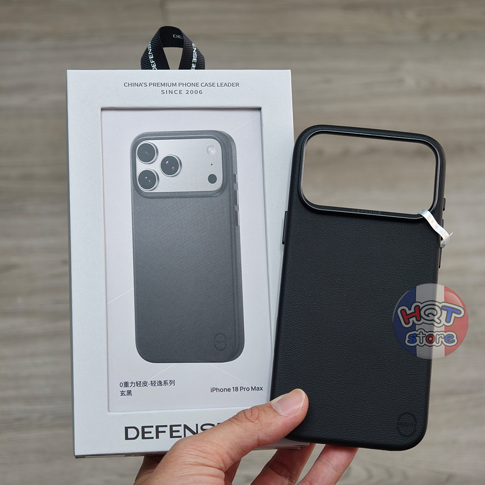 Ốp da Defense Zero-G Air Leather Case iPhone 18 Pro Max / 17