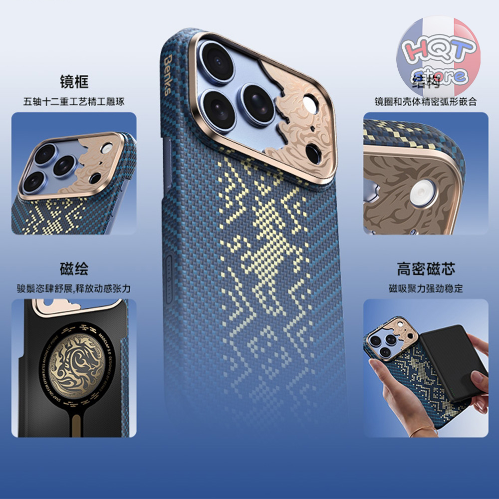 Ốp Kevlar Benks Knight Air (ArmorKeys) iPhone 18 Pro Max / 17