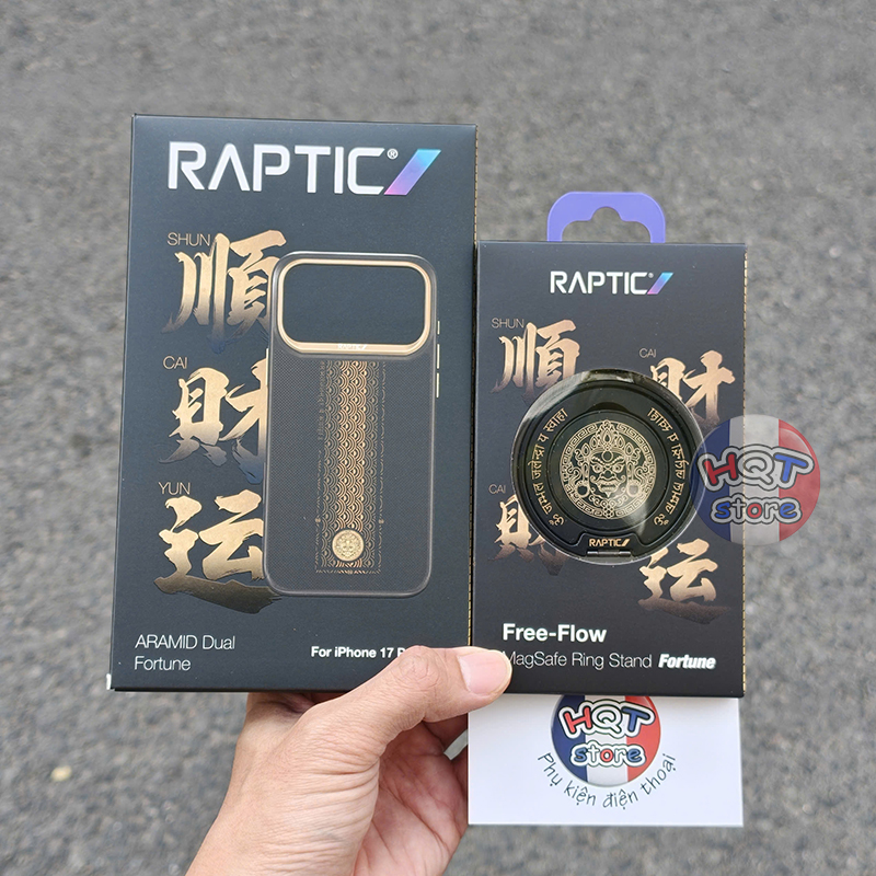 Ốp lưng full Raptic Aramid Dual Fortune Case IPhone 17 Pro Max / 17Pro