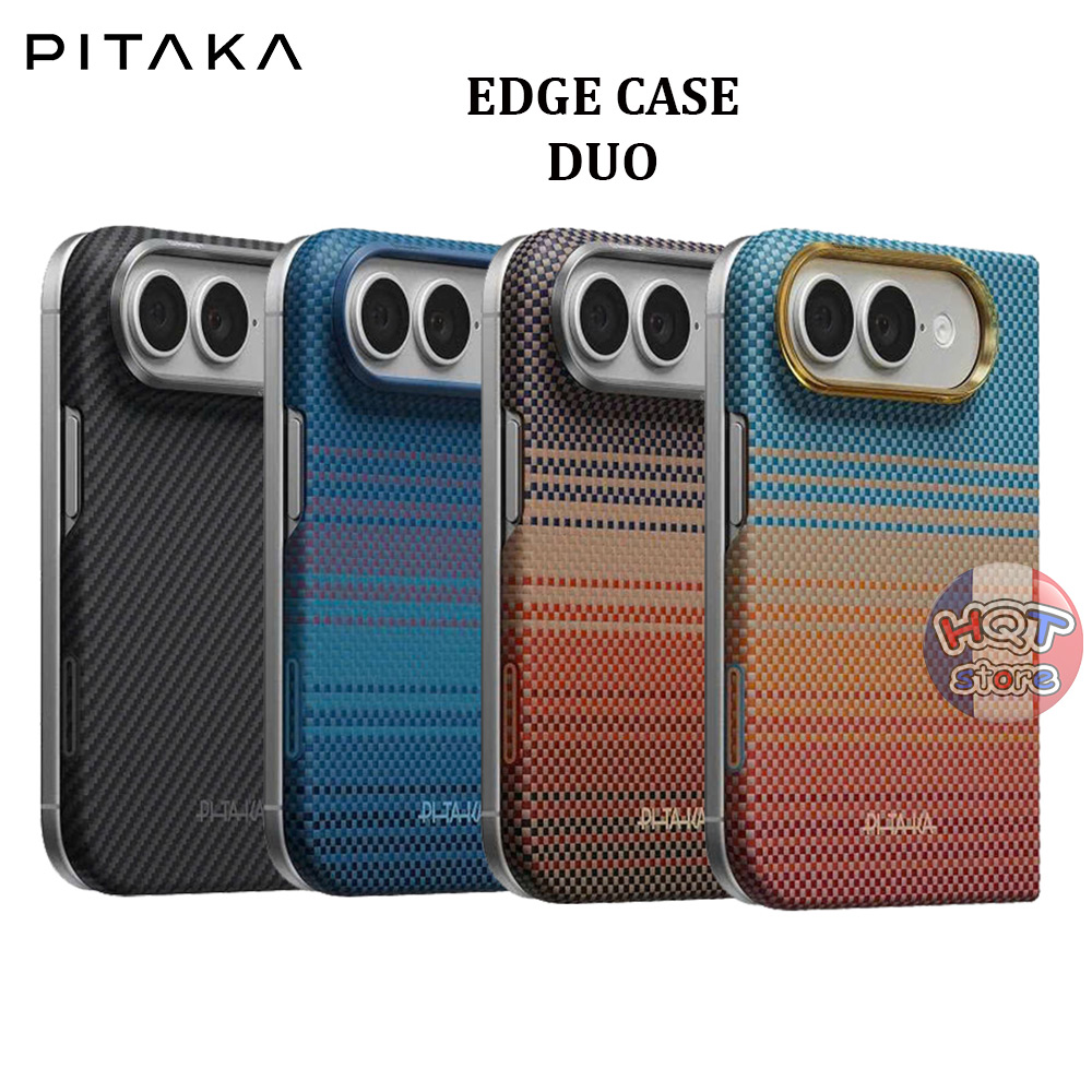 Ốp lưng sợi carbon PITAKA Edge Case iPhone Duo (Back Case)