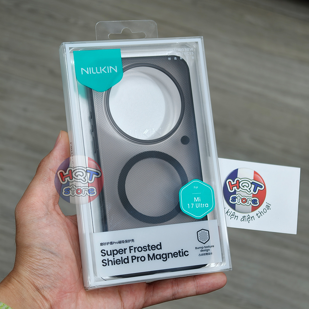 Ốp Nillkin Frosted Shield Pro Magnetic Xiaomi 17 Ultra chống sốc