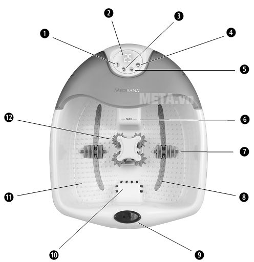 Bồn massage chân Medisana FS885 (FS-885)